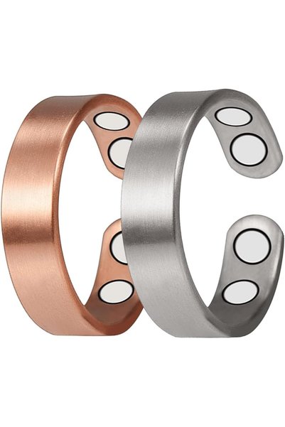 Galaxyinox 4 Strong Magnetic Arthritis Magnetic Therapy Copper Rings for Men ...