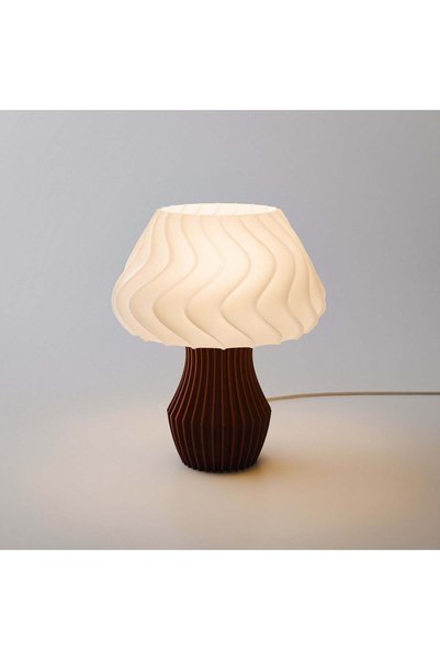 layerluxe Hikari 08 Table Lamp with Wavy Lampshade |