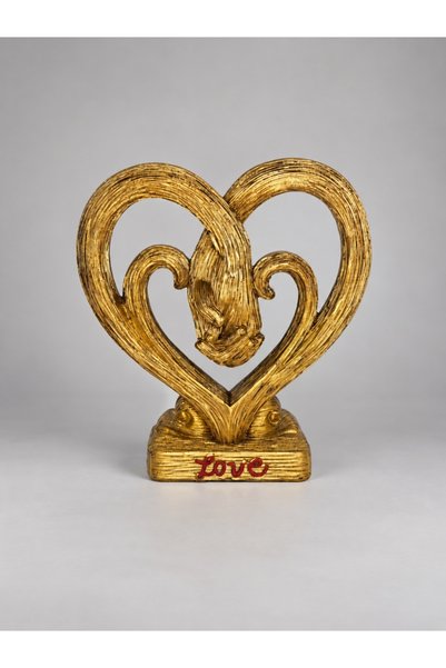 Magic Time Statuetă Decorativă Două Mâini Împreunate în Inimă cu Mesaj Love -...