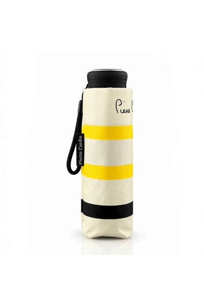 Pierre Cardin Γυναικεία Ομπρέλα mini Χειροκίνητη σπαστή PC7345-04 Εκρού