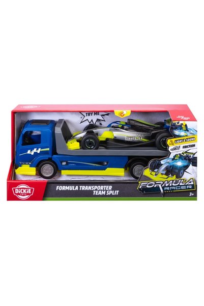 Dickie Toys Formula Racer Set Transportator Formula Cu Masinuta De Curse Spli...