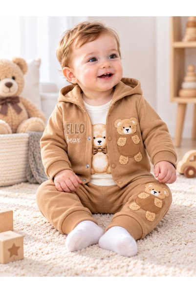 bebekyol Little Hello Bear Boys' Baby Set