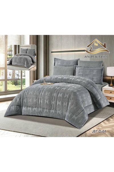 Afkar Albayet Winter Duvet Cover Set 6-Piece Crystal Embroidered Velvet Quilt...