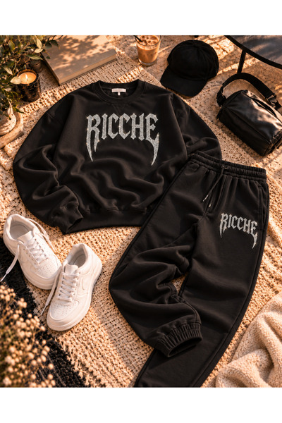 JAWÜ FASHION Ricche Brushed Inside Chardonnay Sweet - Premium Sweatsuit SET