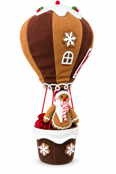 SBR Decorative Christmas balloon 60cm with gingerbread character, fabric, bro...