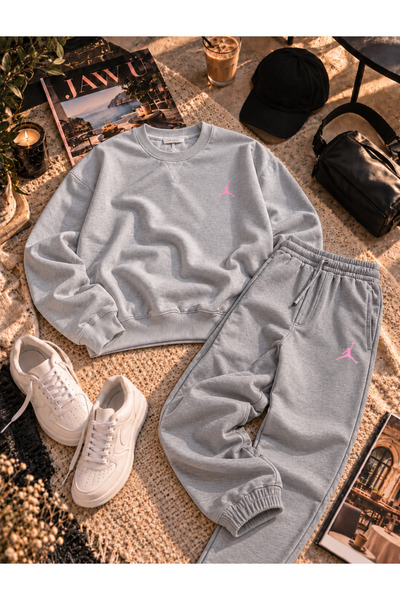 JAWÜ FASHION "Golden Man" Embossed Print with Brushed Inside Sweet-Sweatsuit Premium SET