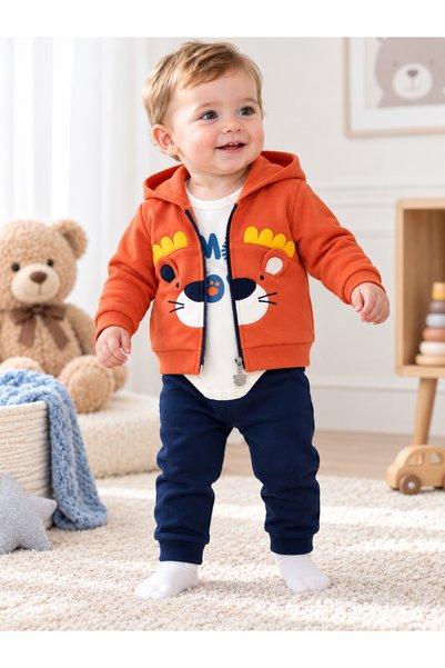 bebekyol Men's Baby Outfit with The Lion King Print