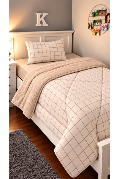 tekstilfabic Set polar fleece Welsoft din 4 piese pentru o persoană, cu pilot...
