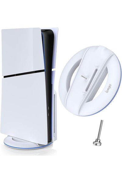 XICEN حامل عمودي لجهاز PS5 Slim (النسخة التي تعمل بالأقراص والنسخة الرقمية) و...