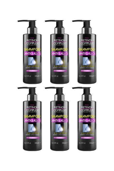 Retinol Complex 6x PACK Anti-Yellow Shampoo - 300 ml