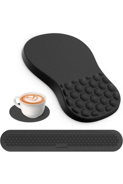 GENERAL Ergonomic Mouse Pad with Wrist Rest,Mouse Pads and Keyboard Wrist Res...