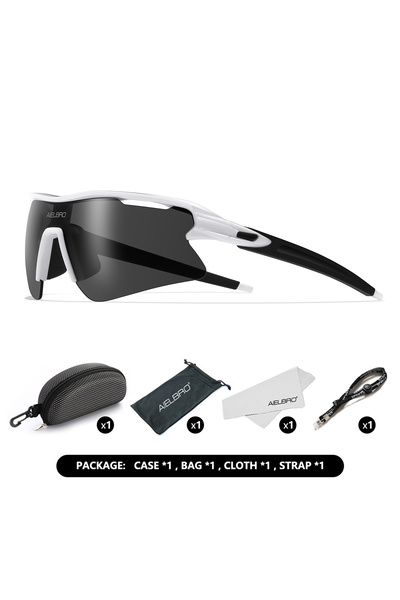 Choice SSYF0868-C02-PK AIELBRO Sports Sunglasses for Men Women Cycling Runnin...