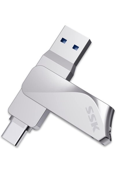 A.Rosskopf محرك أقراص فلاش USB من SSK بسعة 64 جيجابايت، بسرعة تصل إلى 200 ميج...