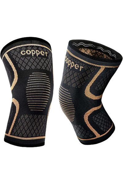 KOWVOWZ 2PCS Copper Knee Brace with Strap for Men & Women, Compression Sleeve...