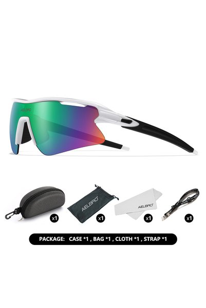 Choice SSYF0868-C03-PK AIELBRO Sports Sunglasses for Men Women Cycling Runnin...