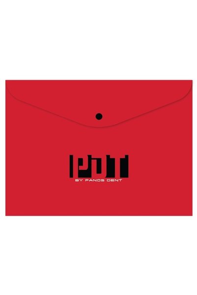 Paper City Φάκελος με Κουμπί / Κόκκινο - PANOS DENT 6