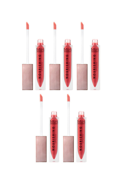 MUA Makeup Academy 5x PACK Lip Gloss Nourishing – Mystic