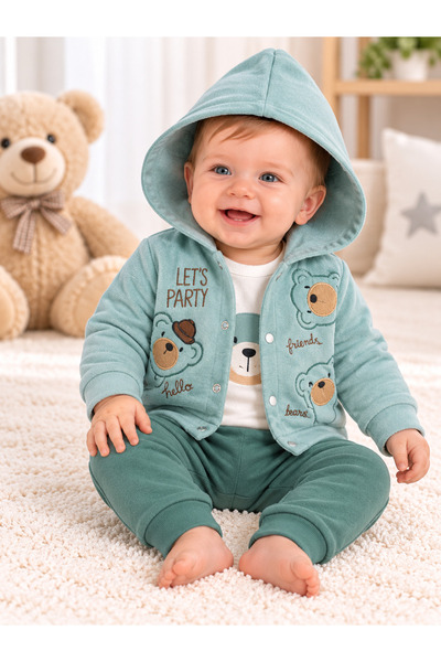 bebekyol Teddy Bear Boys' Outfit Set