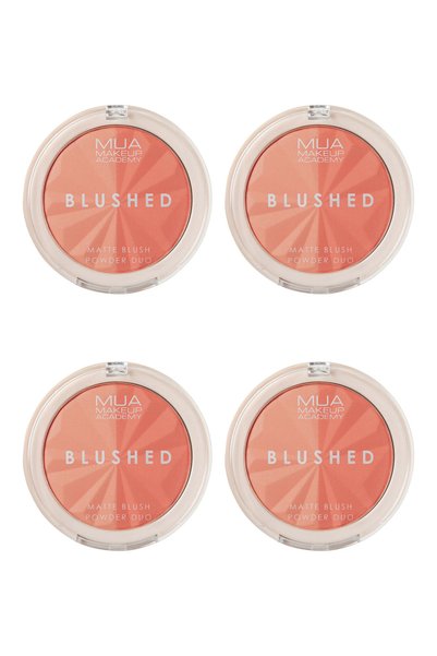 MUA Makeup Academy 4x Pachet Fard de Obraz Pudră Duo – Piersică