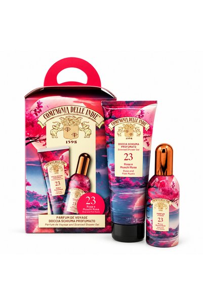 Compagnia Delle Indie Set cadou pentru parfumare Rosa Muschio, 100 ml + 250 ml