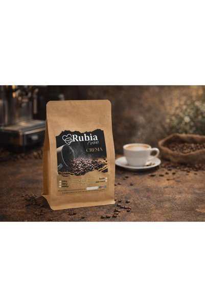 RUBIA Cafea boabe Anima Crema 500g - blend Robusta & Arabica pentru espresso