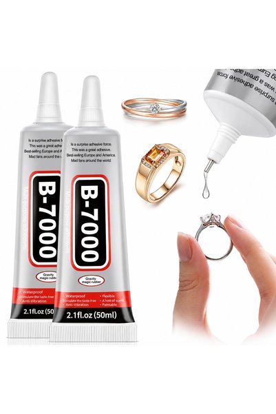 GENERAL B-7000 Super Glue,Jewelry, Heavy Duty Clear Adhesive, Instant Glue, F...