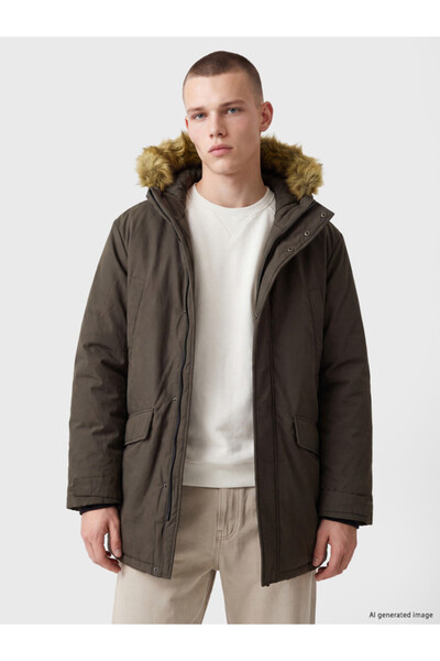 LC Waikiki Relaxed Fit Men's Hooded Puffer Coat