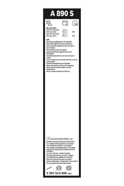 Bosch Lamă ștergător 3 397 014 890