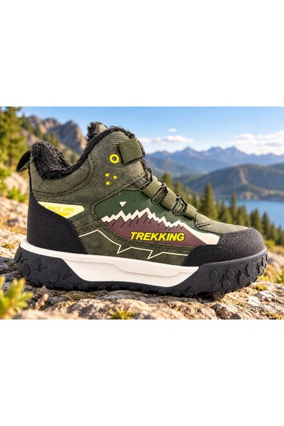 Tutınom Children's Lace-Up Outdoor Trekking Boot with a Sporty Design and Fle...
