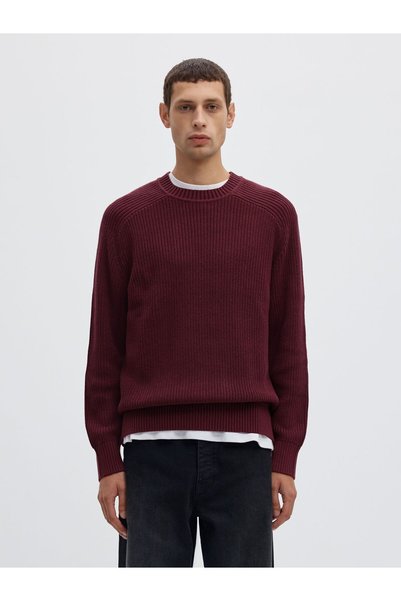 SELECTED Pulover cu guler rotund