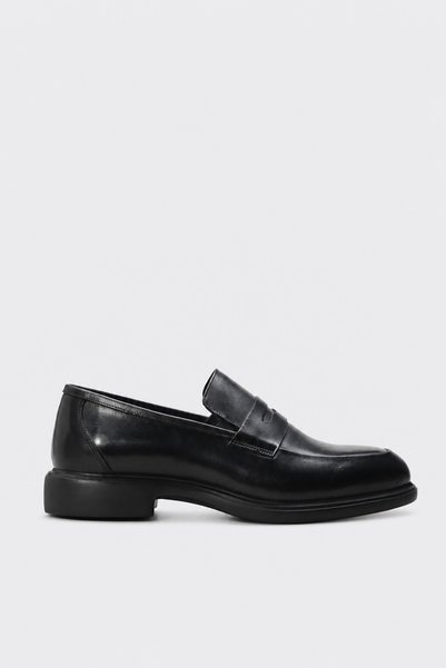FAST STEP Genuine Leather 741MA505 Black Men's Classic Shoes
