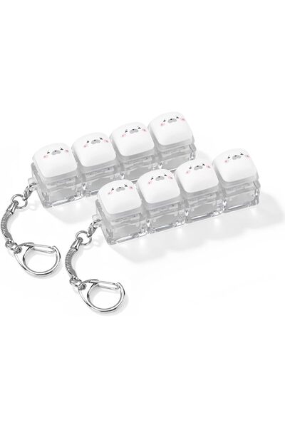TERRIFI Keyboard Fidget Toy, Clicker Keychain for Adults and Kids, Cute Seal ...
