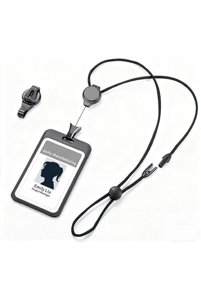 Generic Retractable ID Badge Holder with Lanyard, Heavy Duty Badge Reel with ...