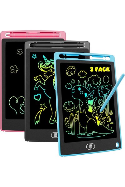 GENERAL 3 Packs LCD Writing Tablet for Kids 8.5 Inch, Eye-Friendly Drawing Bo...