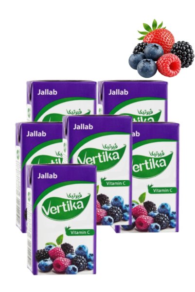 vertika 6 قطع جلاب فيتامين سي 6 أظرف