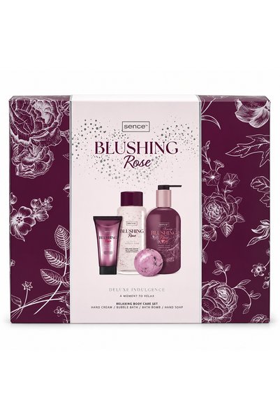 SENCE Set cadou pentru îngrijire Blushing Rose, 50 ml + 200 ml + 100 g + 200 ml