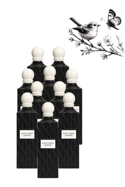 IBRAG 10 قطع سوداء Carbon Diamond Perfume 200 مل