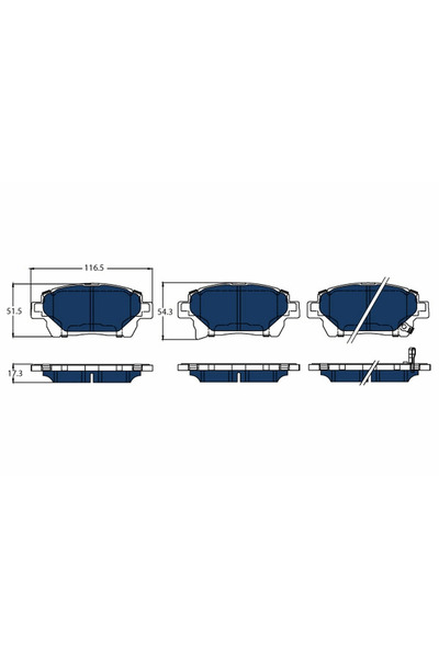 TRW Set plăcuțe de frână, frână pe disc GDB3317BTE