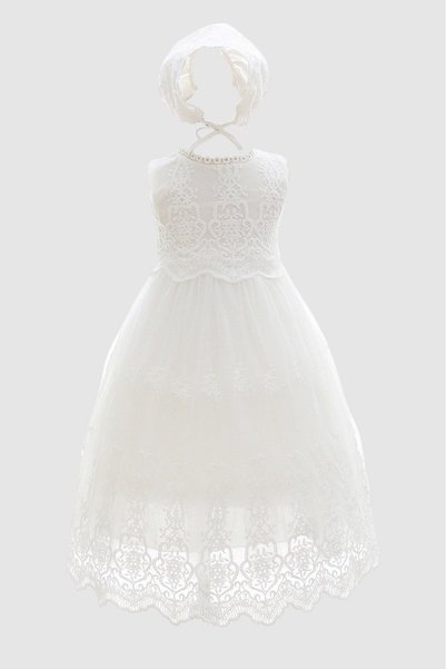 Bambimici Graceful Blessings Lace Gown - White
