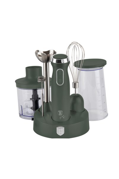 Berlinger Haus Set blender vertical 6-în-1 - Colecția Verde Mat, 800 W, verde