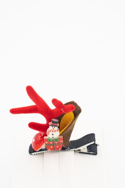 ddaniela Girls Hair Clip Antlers Ears XMAS Trees Christmas -2 pairs