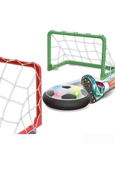 UnderShop Set de fotbal de masă Air Hover cu 2 poartă și lumină
