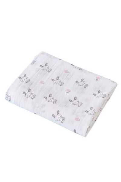 Bambimici Essentials Muslin Swaddle Blanket - Rabbit
