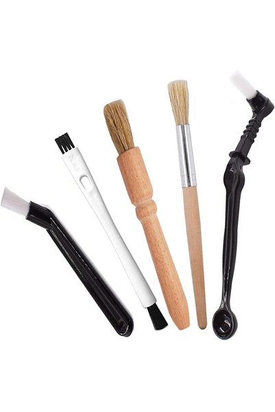 ELECDON Professional Espresso Brush Set - Wooden Coffee Grinder Machine Clean...
