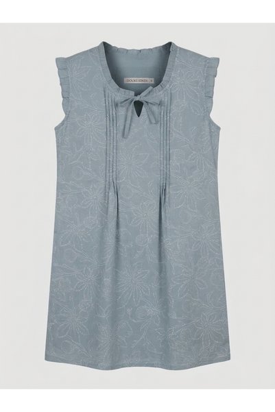 Generic Brand 100% Egyptian Cotton Long Nightgown with Relaxed Fit