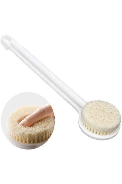 DELFİNO Body Brush, Dry Brushing Shower Bath Brush Long Handle Gentle Back Sk...