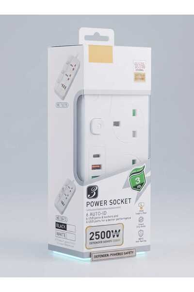 Generic Brand Smart Electrical Outlet with USB Ports and Defender Series Powe...