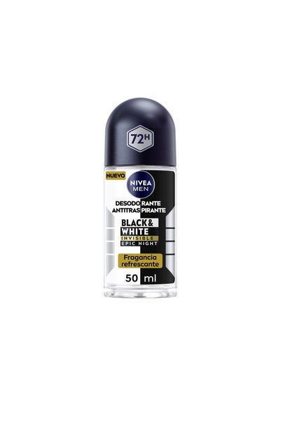NIVEA Herren Schwarz & Weiß Invisible Epic Night Roll On 50 ml