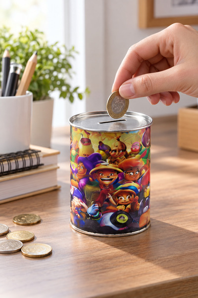 Yenilig 3 Metal Piggy Banks – Small, Patterned Cylinder Design, Coin Bank, Of...