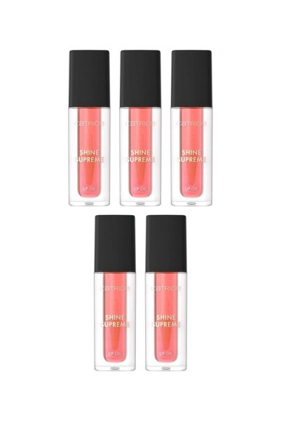 Catrice 5x PACK Shine Supreme Lip Oil, Peach Please 020, Catrice, 4 ml